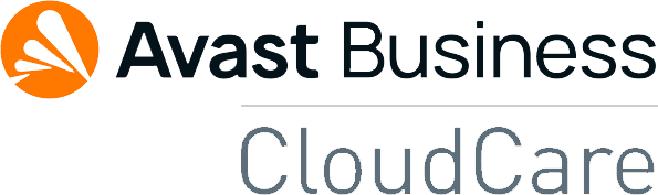 Logo of Avast Business CloudCare, featuring the Avast name and CloudCare in stylized text.